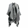 Fashion Women's Vintage Pattern Open Front Poncho Cape Shawl